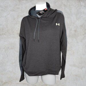 Under Armour NWT Dark Gray Pull Over Funnel Neck Women's Loose Fit Sweatshirt